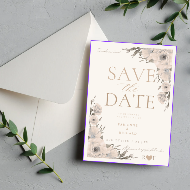 Save the Date Canva Template – Digitale Uitnodiging | Elegant & Minimalistisch