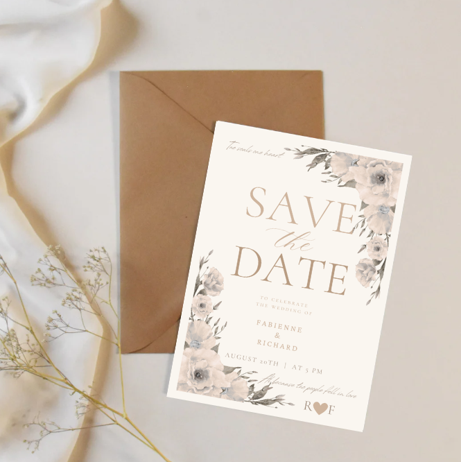 Save the Date Canva Template – Digitale Uitnodiging | Elegant & Minimalistisch