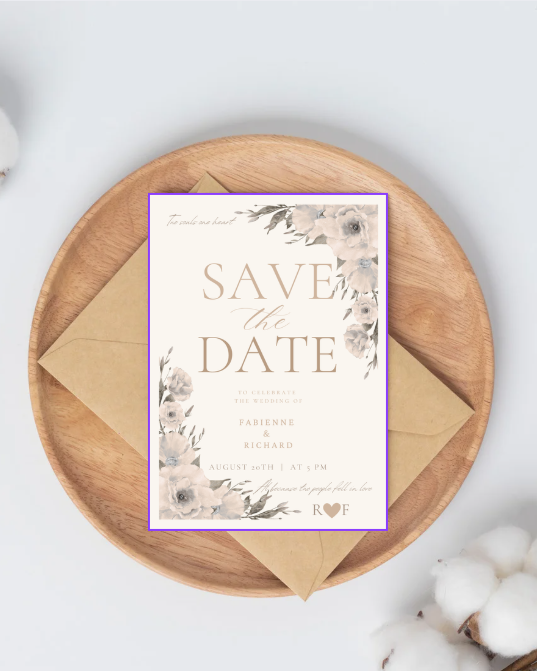 Save the Date Canva Template – Digitale Uitnodiging | Elegant & Minimalistisch
