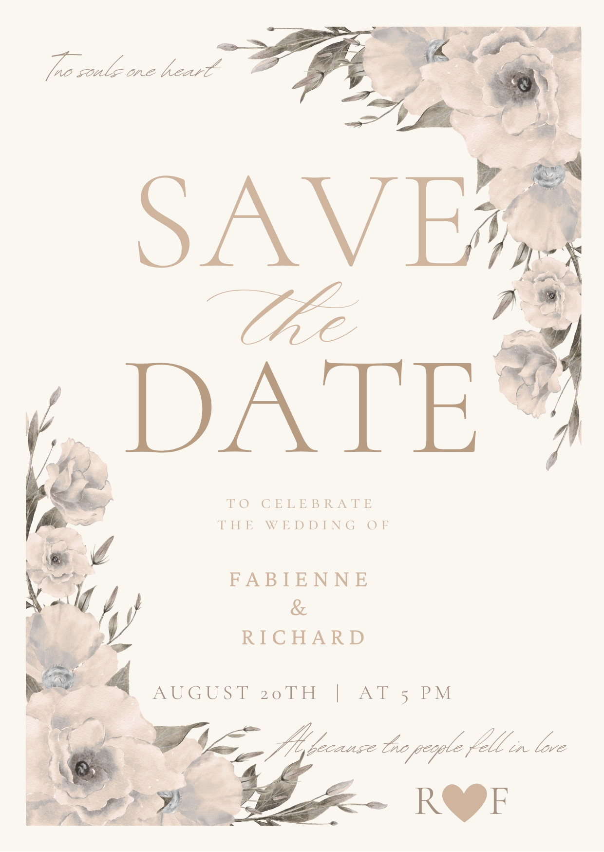 Save the Date Canva Template – Digitale Uitnodiging | Elegant & Minimalistisch