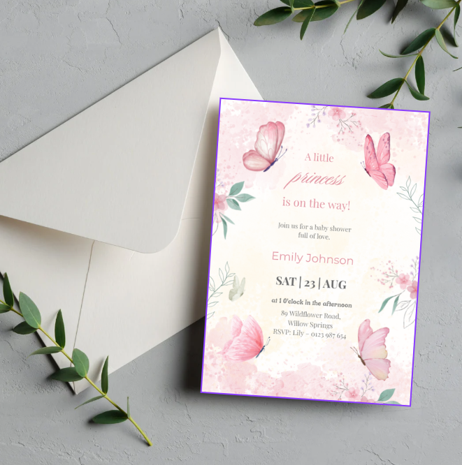 Babyshower Uitnodigingen Bundel – 4x Editbare Templates (Jongen, Meisje & Genderneutraal) – Directe Download