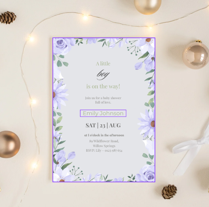 Babyshower Uitnodigingen Bundel – 4x Editbare Templates (Jongen, Meisje & Genderneutraal) – Directe Download