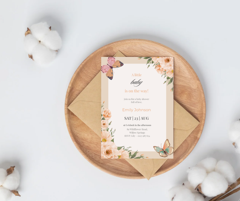 Babyshower Uitnodigingen Bundel – 4x Editbare Templates (Jongen, Meisje & Genderneutraal) – Directe Download