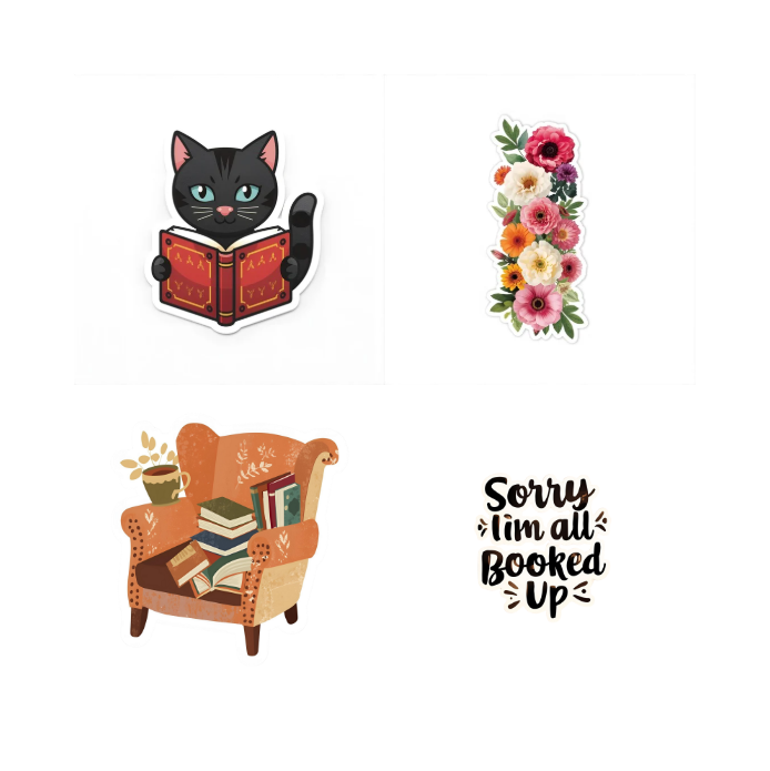 Booklovers Digitale Stickers – 24 Cozy Reading Stickers