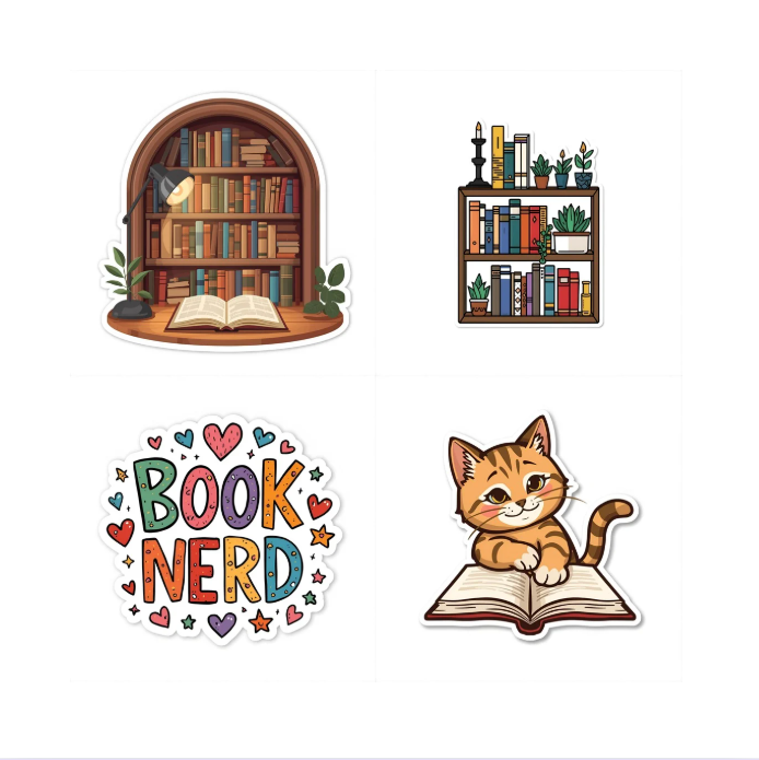 Booklovers Digitale Stickers – 24 Cozy Reading Stickers