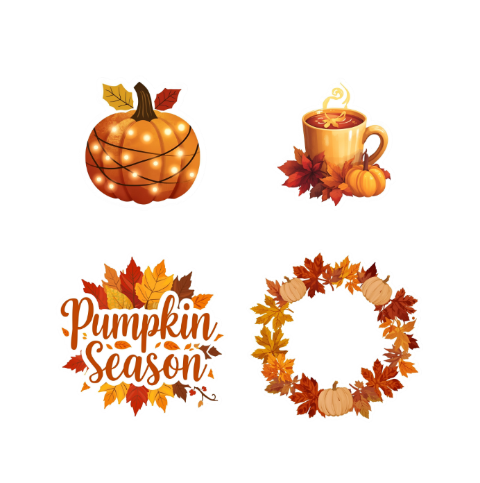 Hello Fall Sticker Pack – 24 Herfst Stickers