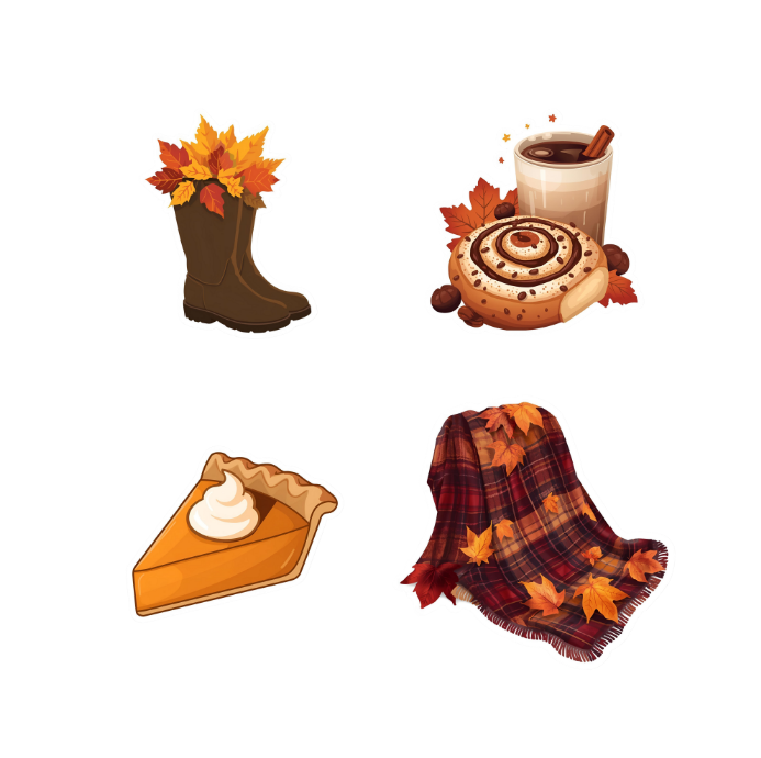 Hello Fall Sticker Pack – 24 Herfst Stickers