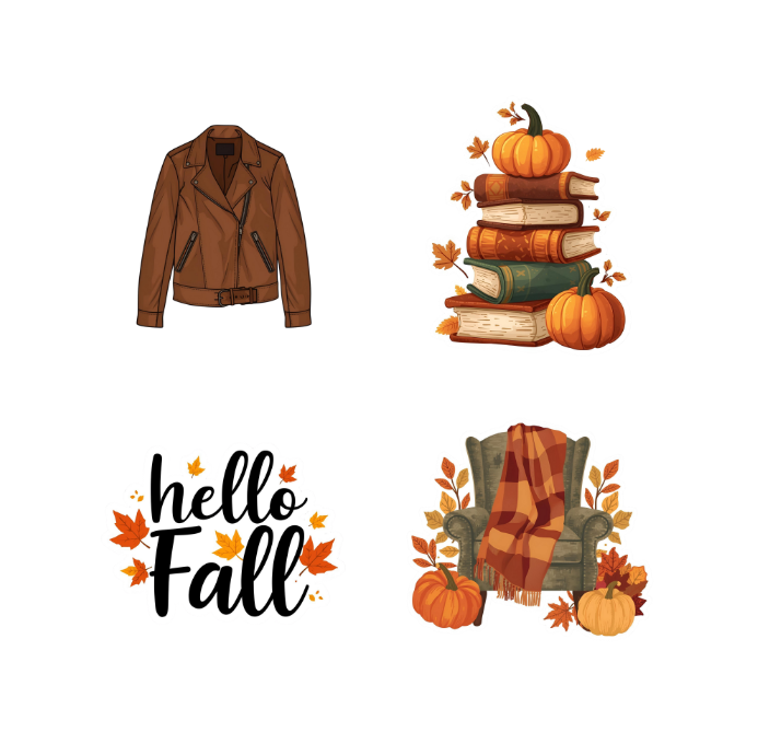 Hello Fall Sticker Pack – 24 Herfst Stickers