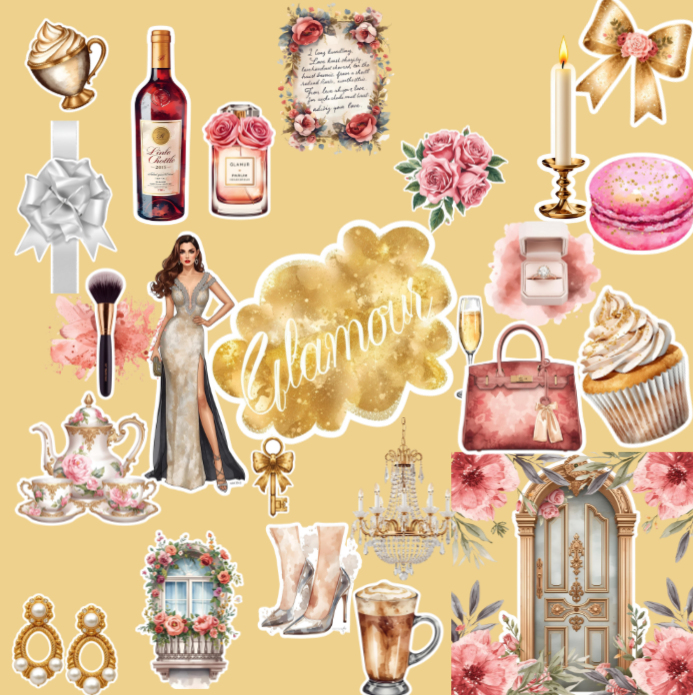 Glamour Gold Sticker Pack