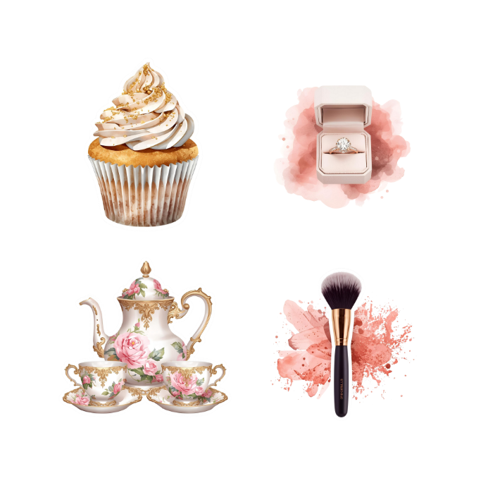 Glamour Gold Sticker Pack