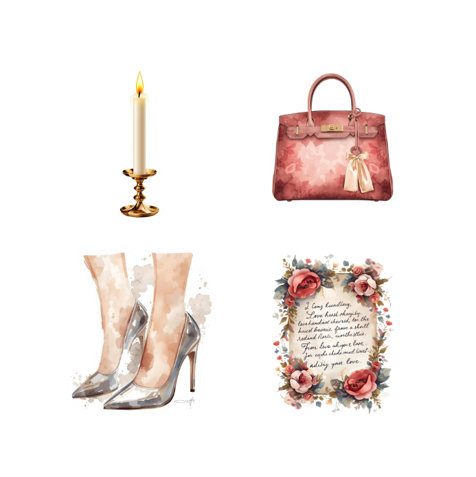 Glamour Gold Sticker Pack