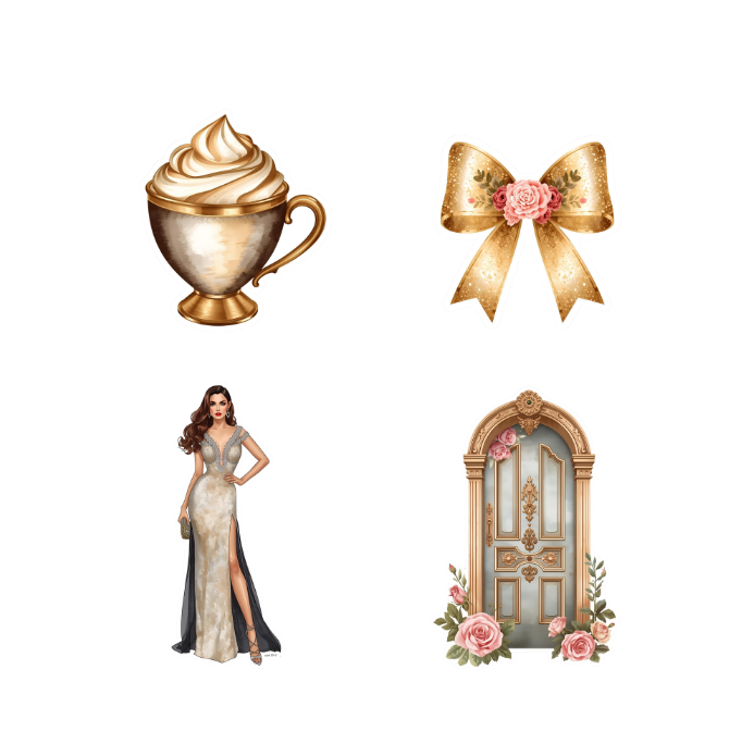 Glamour Gold Sticker Pack
