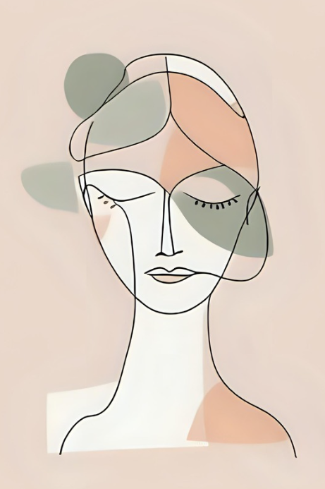 Boho minimalistische line-art posters – set van 12 | PDF met link
