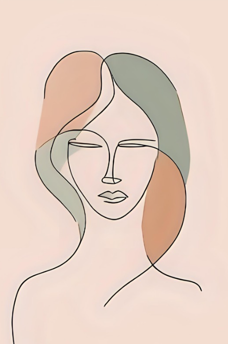 Boho minimalistische line-art posters – set van 12 | PDF met link
