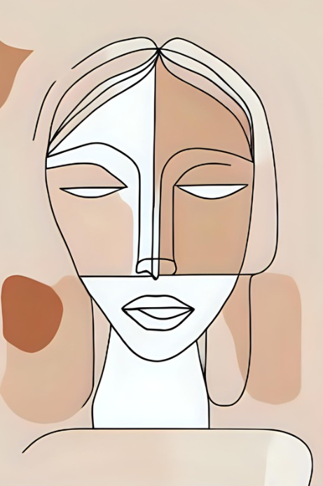 Boho minimalistische line-art posters – set van 12 | PDF met link