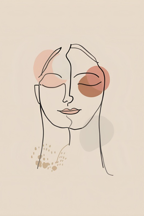 Boho minimalistische line-art posters – set van 12 | PDF met link