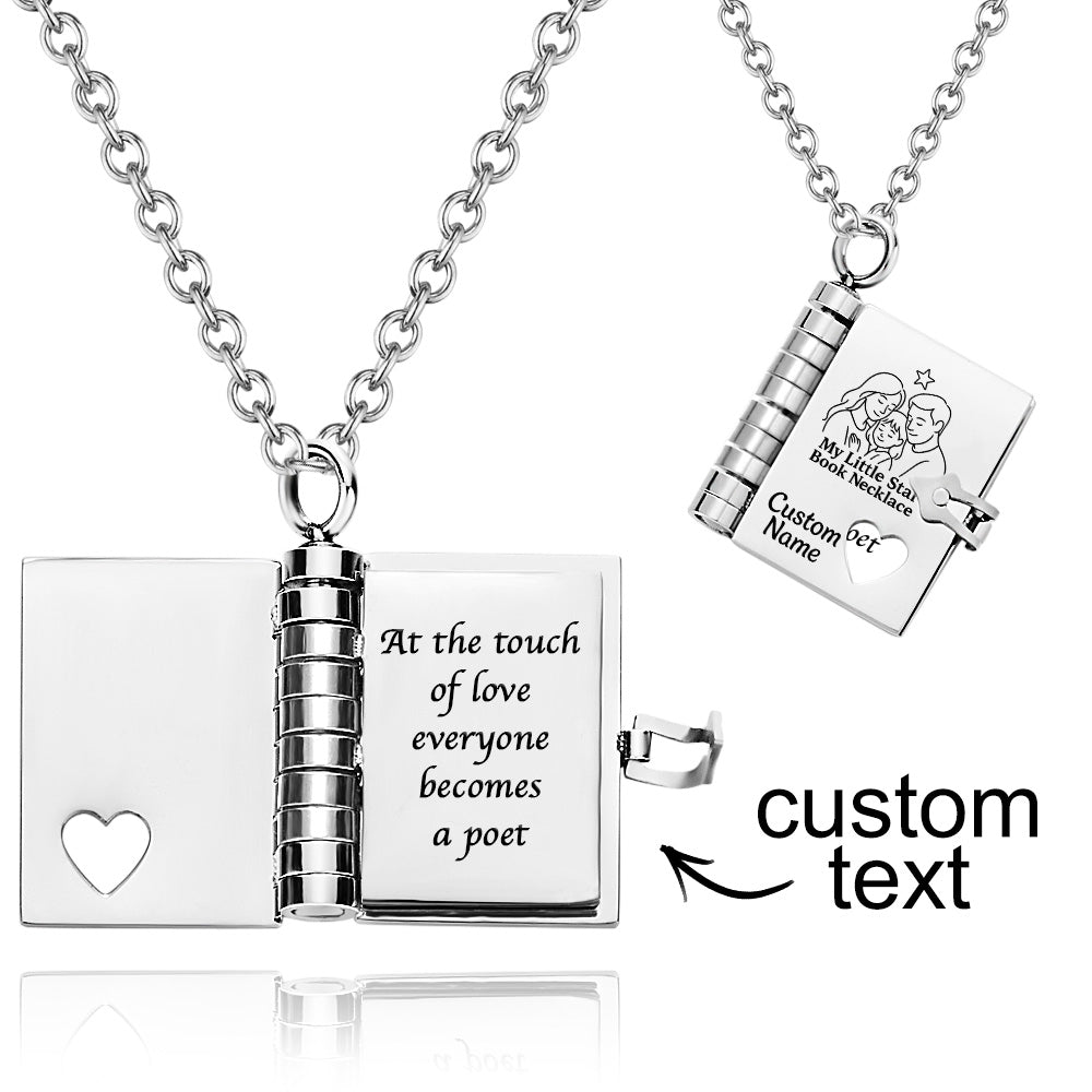 Personalized My Little Star Book Necklace – Een Brief in een Medaillon