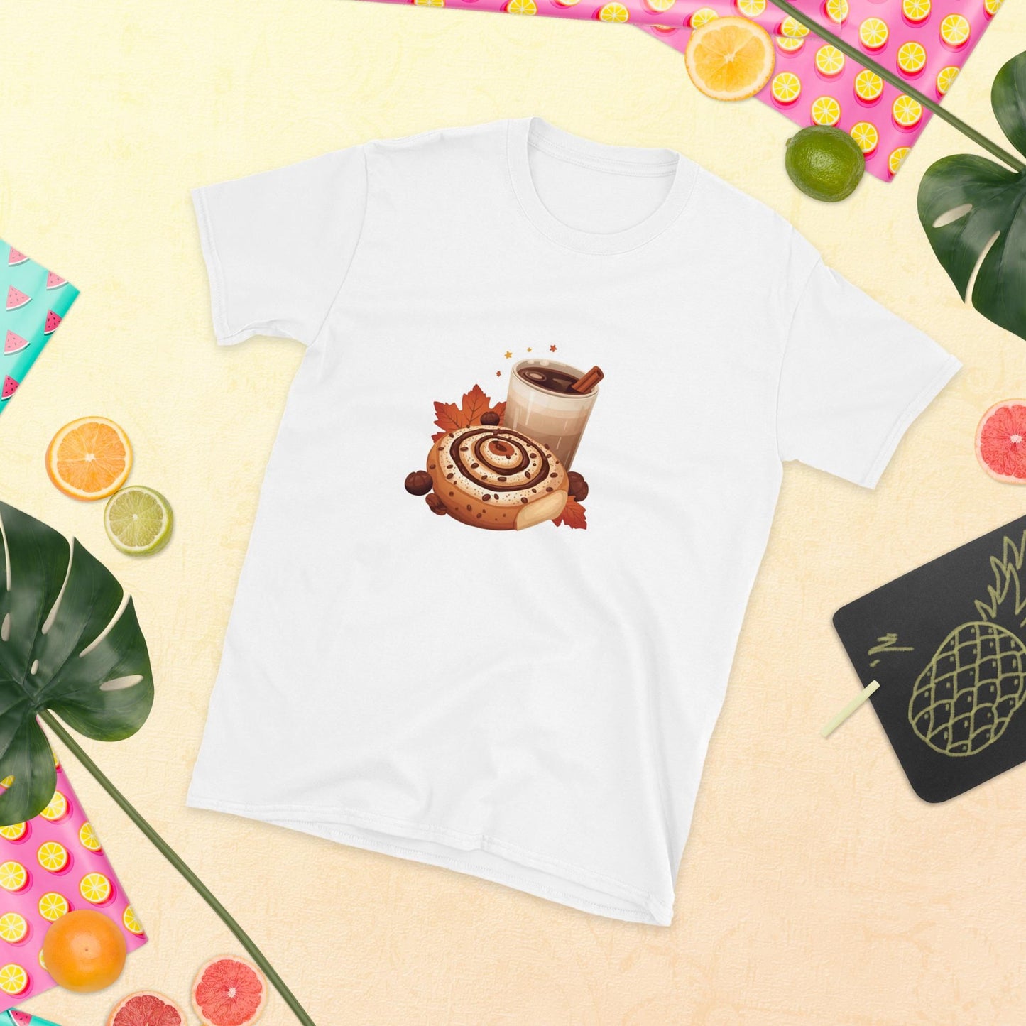 Cinnamon Roll and Latte Unisex Softstyle T-Shirt