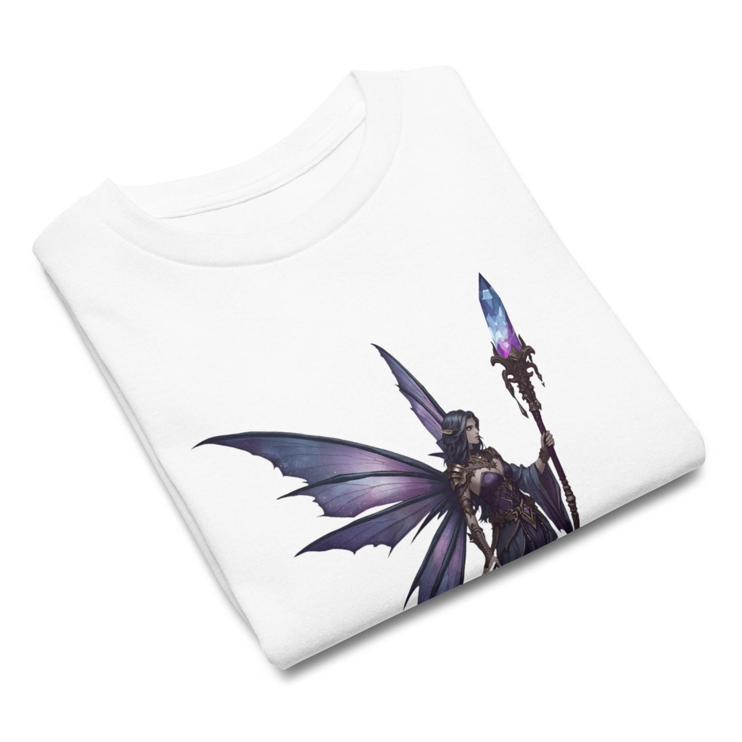 Dark Fairy Sorceress T Shirt | Unisex 100 percent Cotton | Black or White | XS to XL | Fantasy Fairycore Graphic Tee