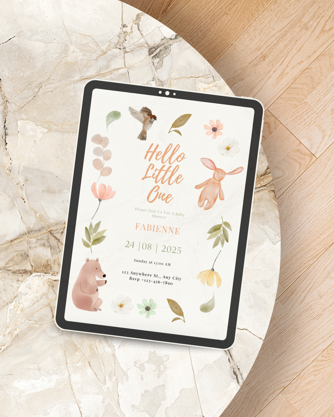 Babyshower Uitnodigingen Bundel – 4x Editbare Templates (Jongen, Meisje & Genderneutraal) – Directe Download