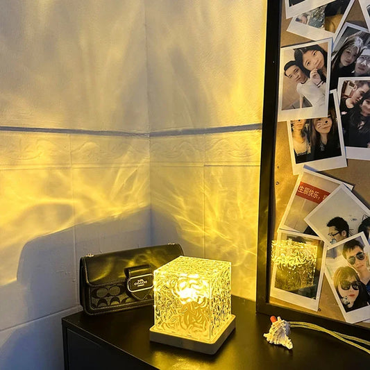 Kristal Tafellamp – Luxe sfeerlicht met 16 kleuren & app-bediening