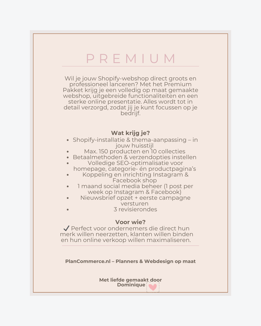 Pakket 3 - Premium