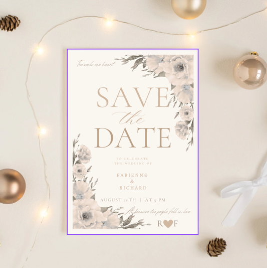 Save the Date Canva Template – Digitale Uitnodiging | Elegant & Minimalistisch