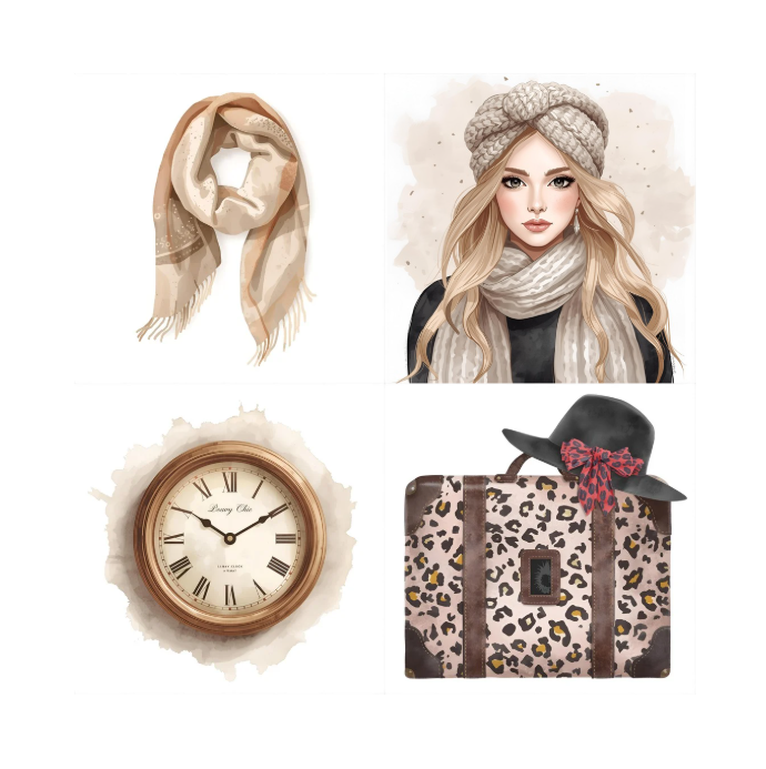 Autumn Fashion Stickers – 24 stuks | Digitale download