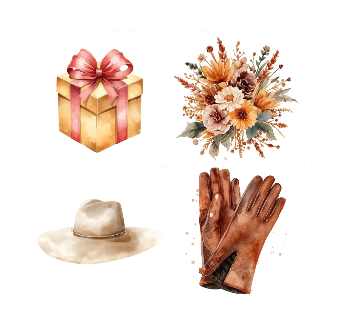 Autumn Fashion Stickers – 24 stuks | Digitale download