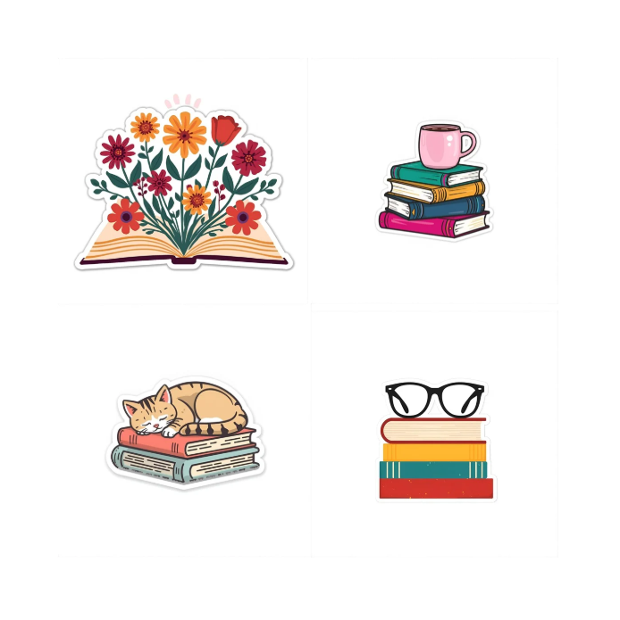 Booklovers Digitale Stickers – 24 Cozy Reading Stickers