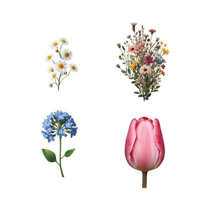 Watercolor Bloemen 24 Sticker