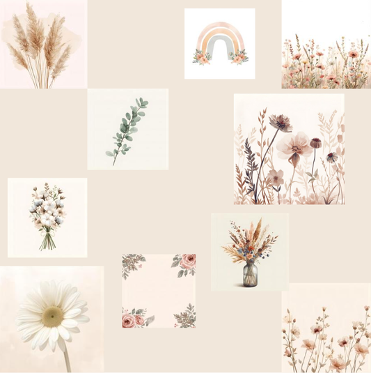 Neutrale Babykamer Posters – 10 stuks