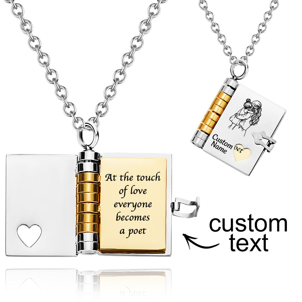 Personalized My Little Star Book Necklace – Een  Brief in een Medaillon