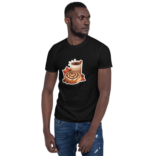Cinnamon Roll and Latte  Unisex Softstyle T-Shirt