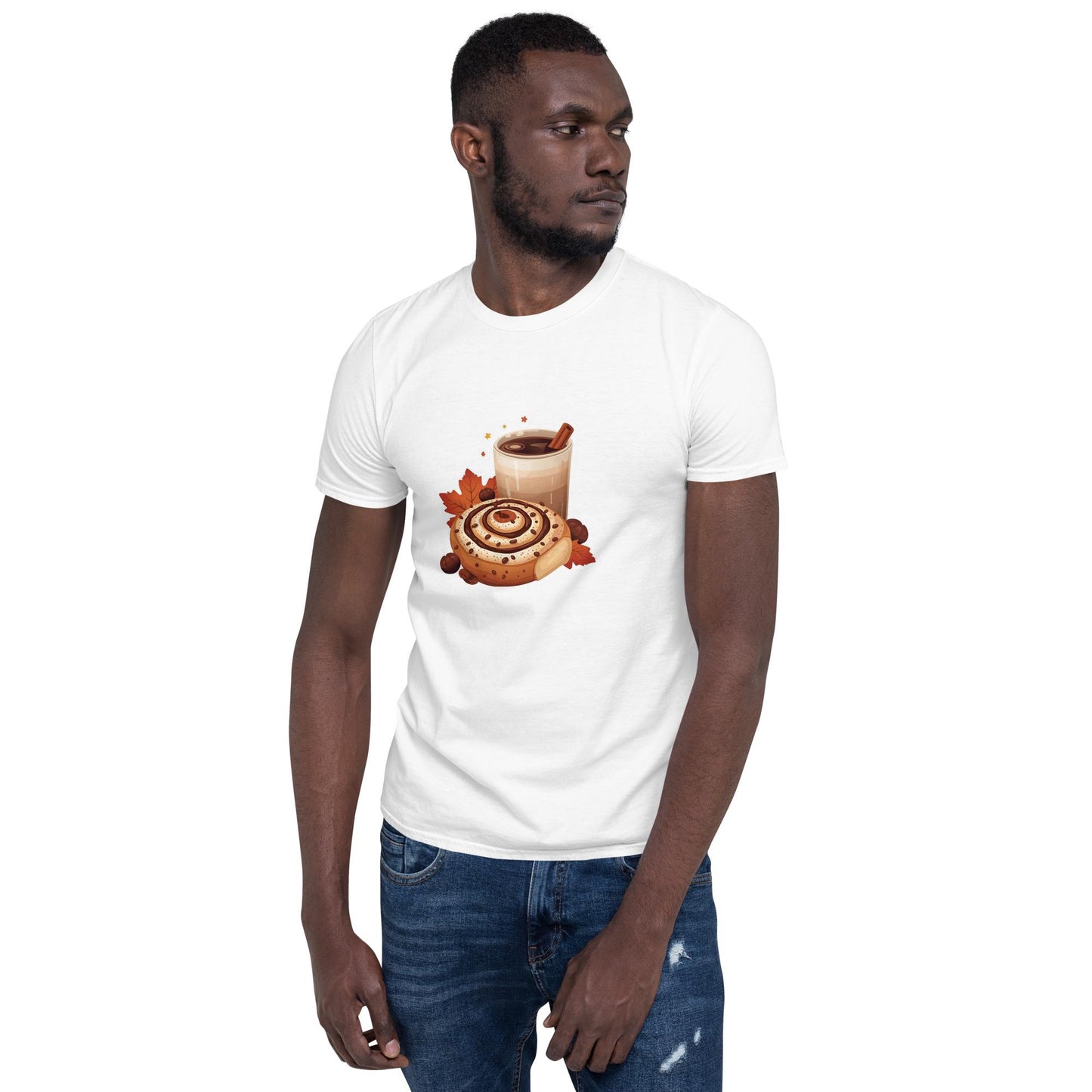Cinnamon Roll and Latte  Unisex Softstyle T-Shirt