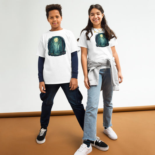 Mystical Forest Moon T-Shirt | Fairycore Cottagecore Aesthetic Tee | Fantasy Graphic Shirt for Teens and Young Adults XS to XL