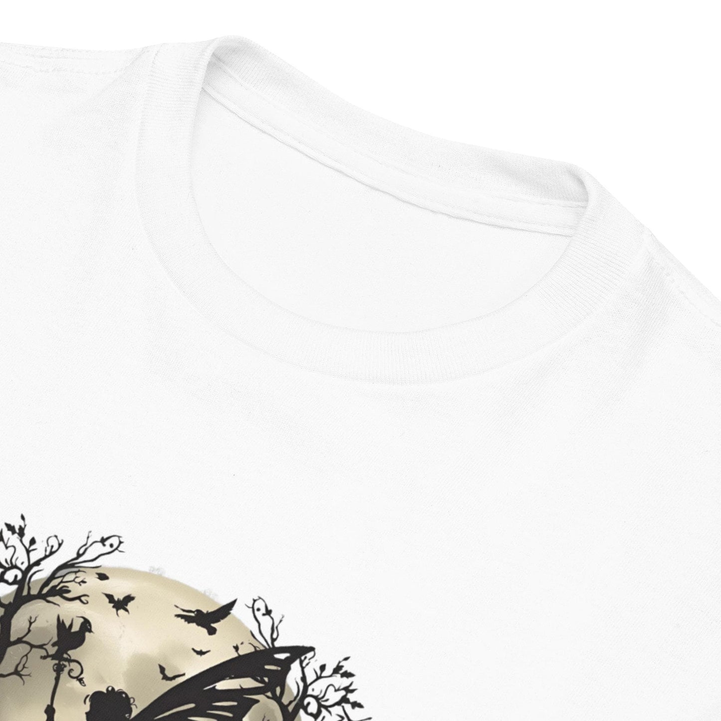 Moonlit Forest Fairy T Shirt | Unisex Cotton Tee | Black or White | XS to XL | Fairycore Gothic Aesthetic | Soft 100 percent Cotton