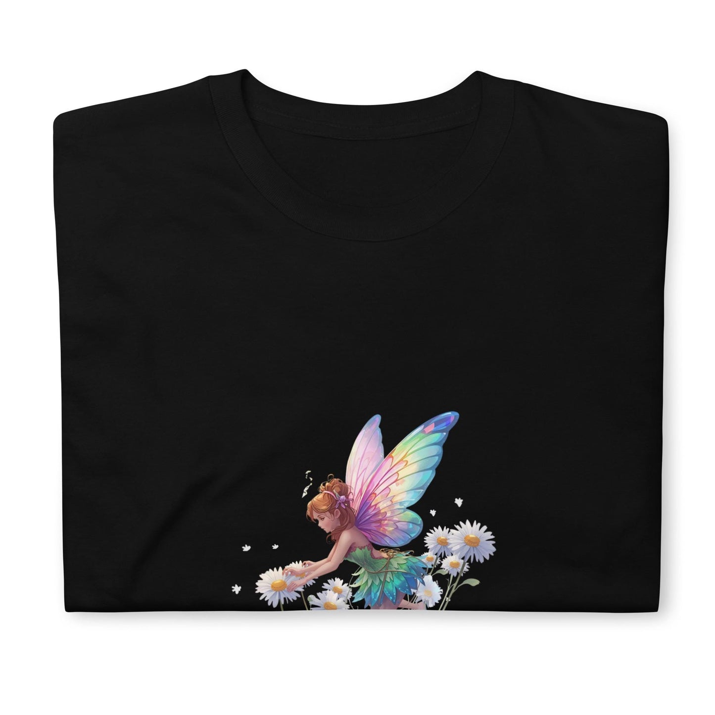 Daisy Garden Fairy T-Shirt | Pastel Wings Fairycore Graphic | Black or White | Unisex Tee
