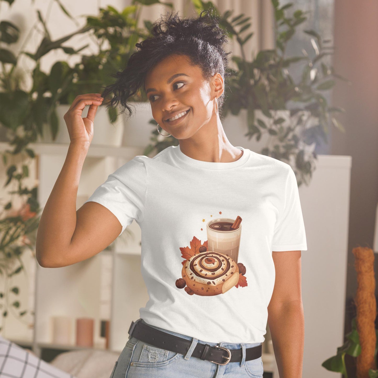 Cinnamon Roll and Latte  Unisex Softstyle T-Shirt