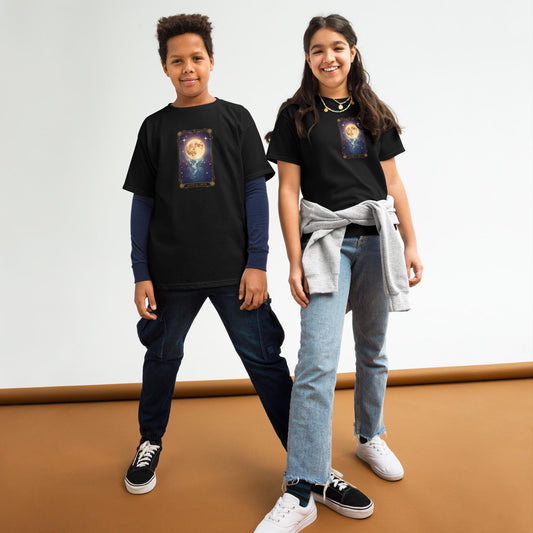 Mystic Moon Tarot T Shirt | Unisex Cotton Tee | Black or White | XS to XL | Celestial Fairycore Graphic Top