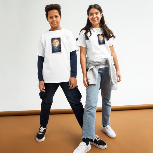 Mystic Moon Tarot T Shirt | Unisex Cotton Tee | Black or White | XS to XL | Celestial Fairycore Graphic Top