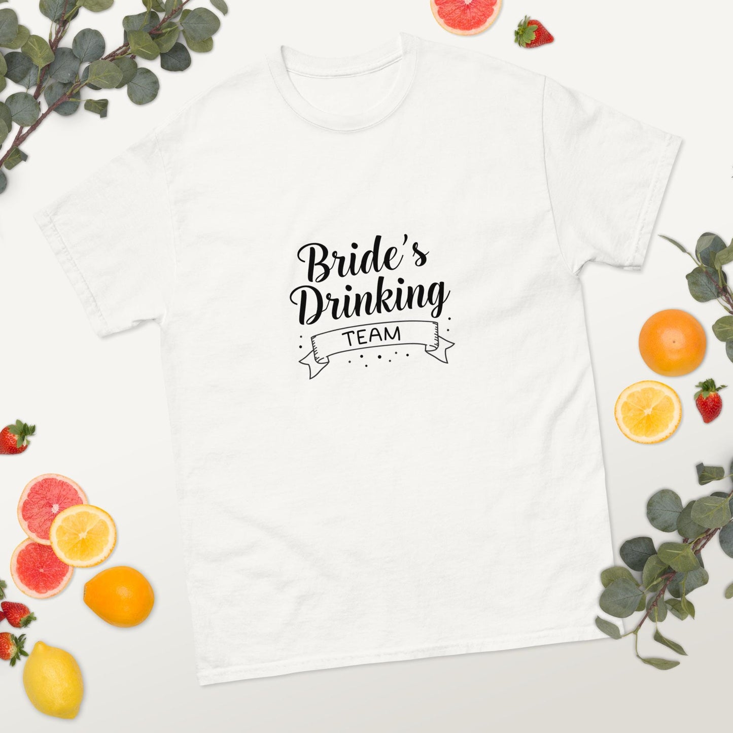Brides Drinking Team T-Shirt | Bachelorette Hen Party Shirt | Pink, Light Pink, White | Unisex Funny Bridal Party Tee | Matching